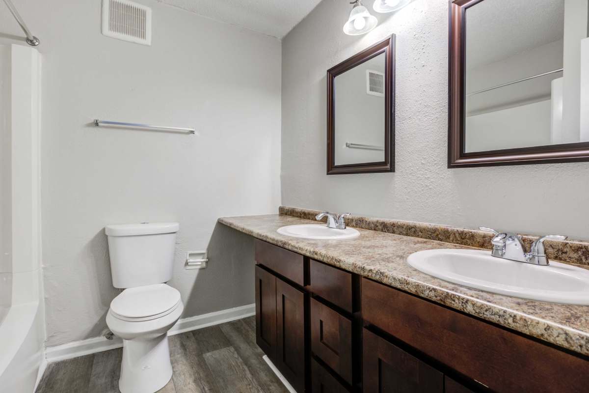 Bathroom at Somerset Apartments in Charlotte, North Carolina