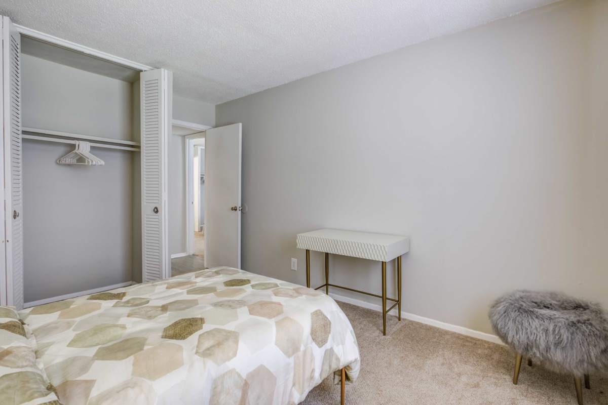 Bedroom at Somerset Apartments in Charlotte, North Carolina