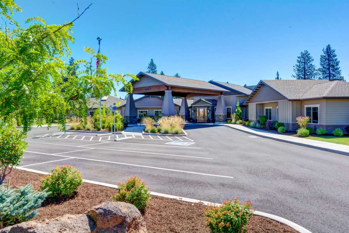 Entrance to Mt Bachelor Assisted Living and Memory Care in Bend, Oregon
