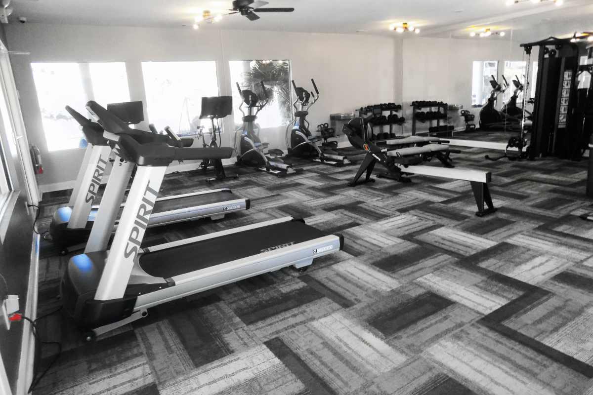 Fitness center at Latitude at Richmond Hill in Richmond Hill, Georgia
