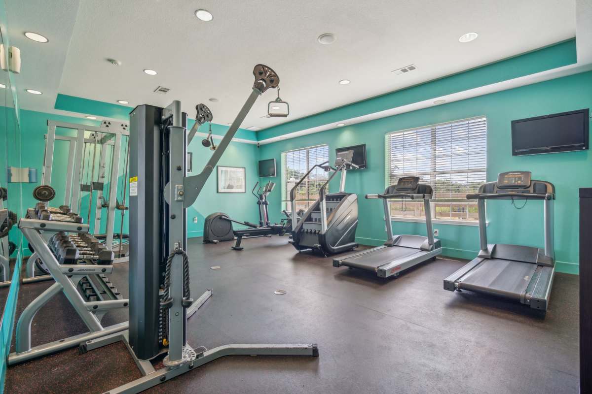 Fitness center at Independence Place in Clarksville, Tennessee