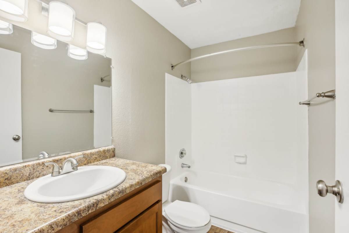 Resident bathroom at Casa De Fuentes in Overland Park, Kansas