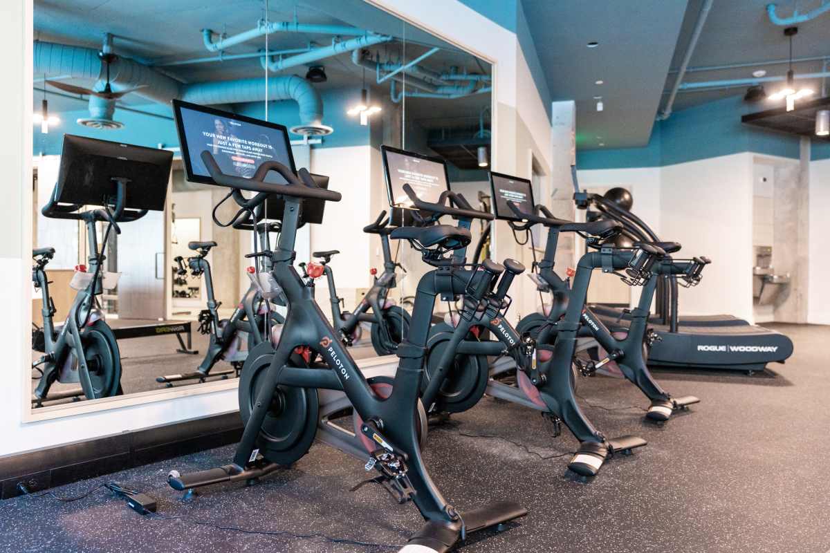Fitness center at Platform in Raleigh, North Carolina