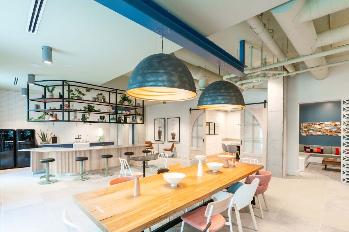 Resident activity room at Platform in Raleigh, North Carolina