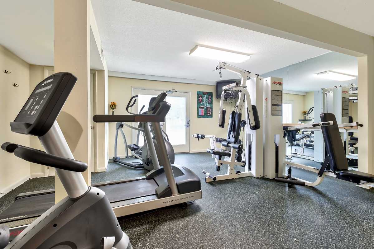 Resident fitness center at The Pines in Harrisburg, Pennsylvania