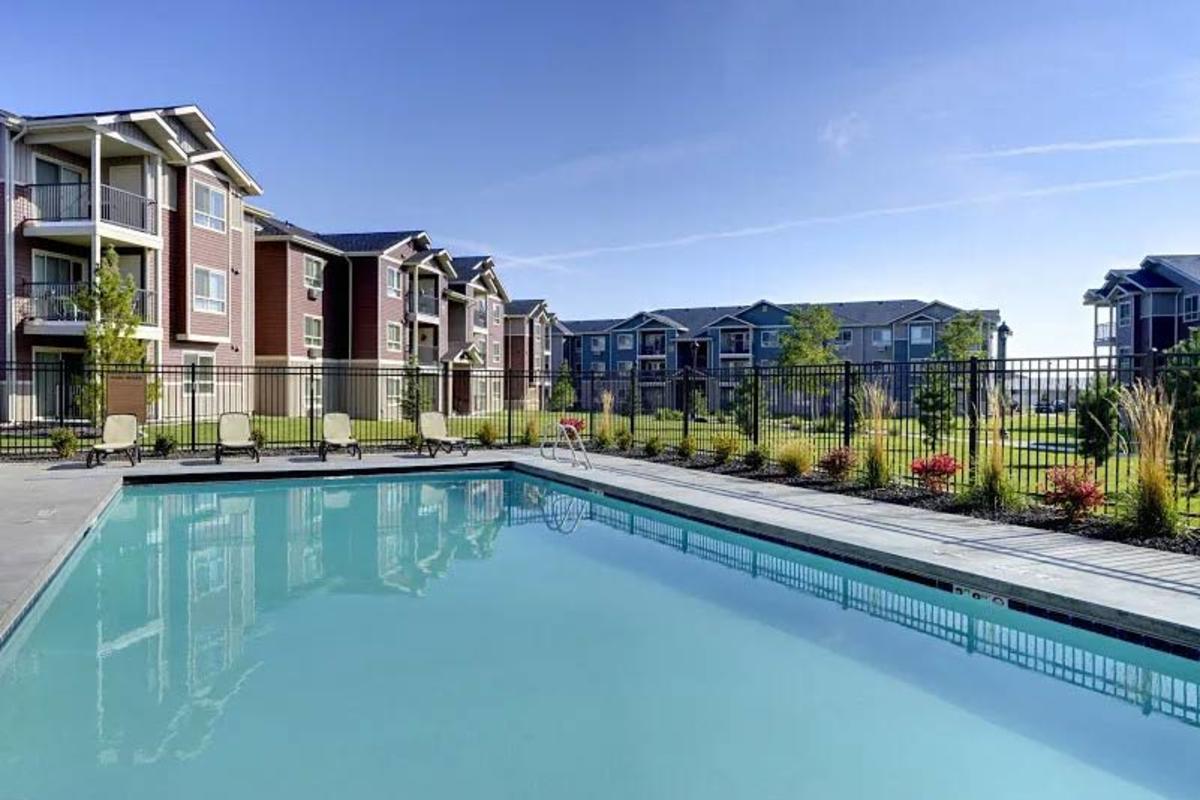 View amenities like our Heated Outdoor Swimming Pool  at Colorado Springs, Colorado