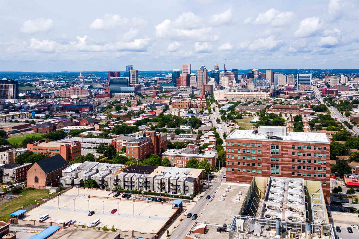 Skyline view at The Tala at Washington Hill in Baltimore, Maryland