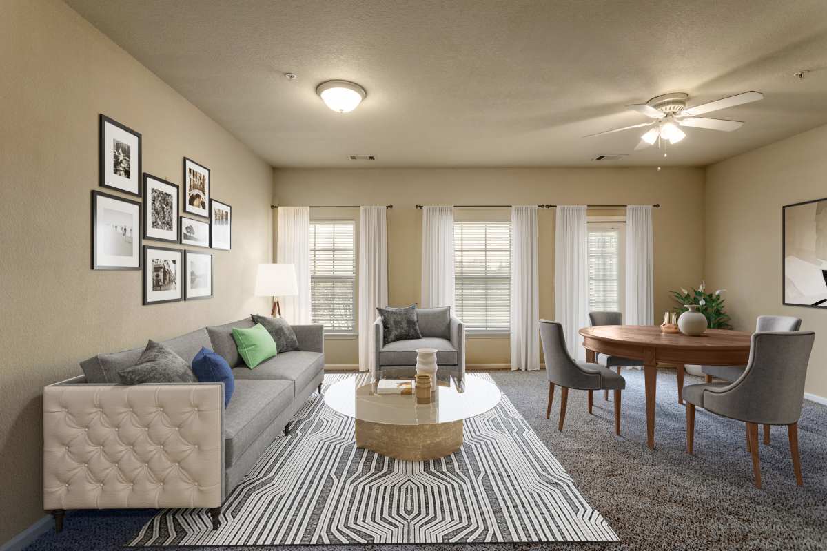 Living room at Apartment at Parc At Clarksville, Clarksville, Tennessee