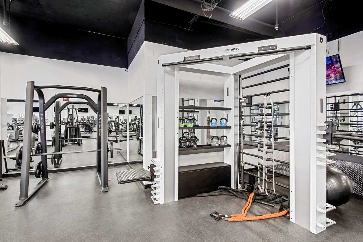 fitness center with equipment