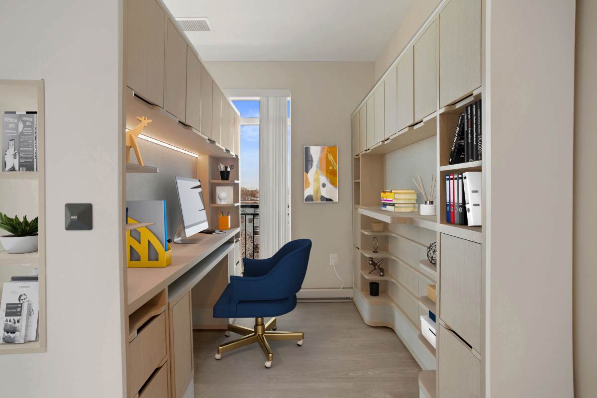 Bright and airy junior one bedroom wit Ori pocket office at Big Sky Flats in Washington, District of Columbia