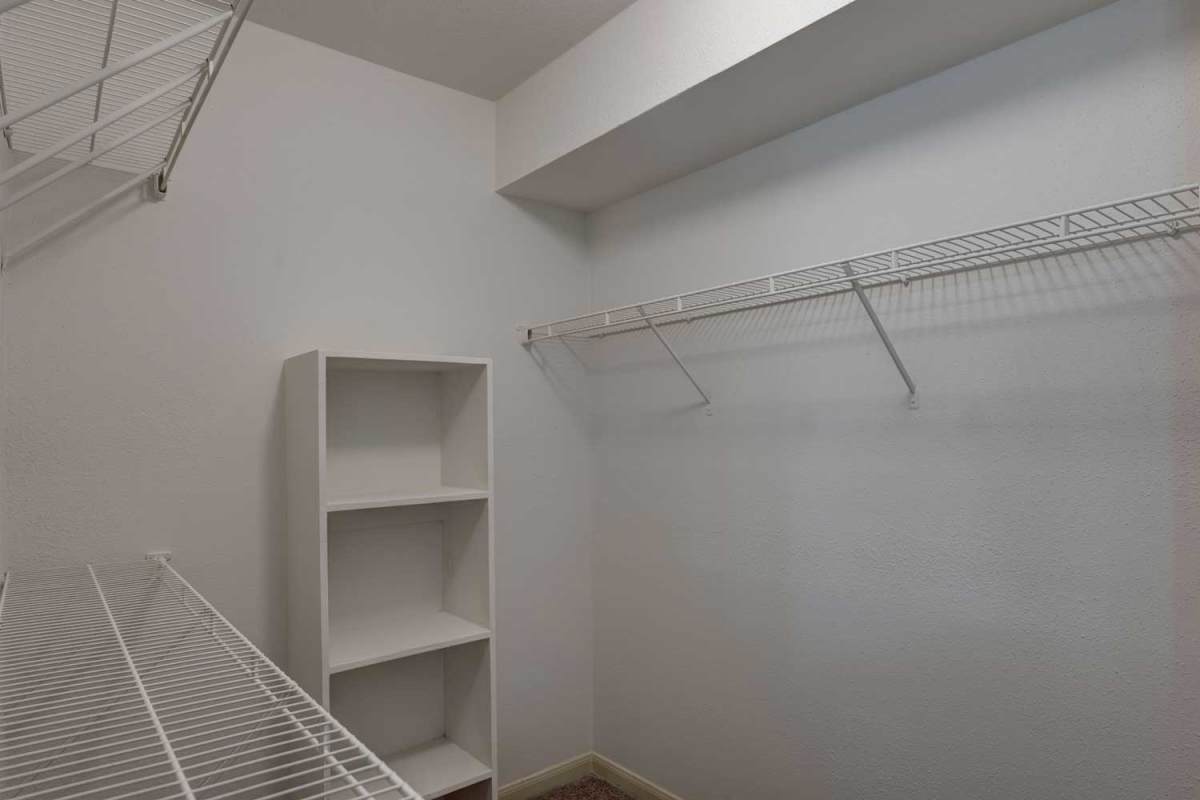 Spacious closets at Sharpstown Park in Houston, Texas