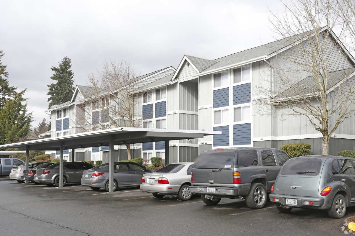Parking area for car at Briarstone in Tacoma, Washington