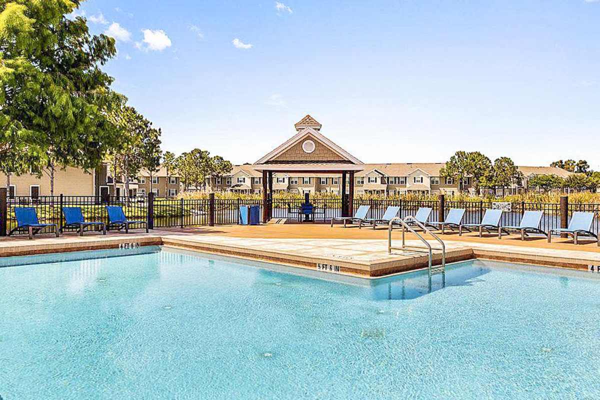 High-end swimming pool at Preserve on 51st, Bradenton, Florida