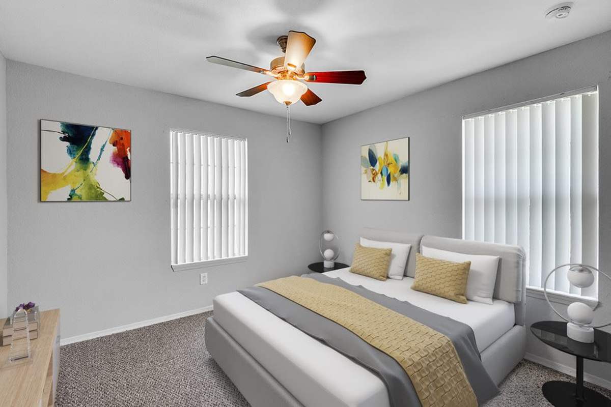 Bedroom with window at Preserve on 51st, Bradenton, Florida
