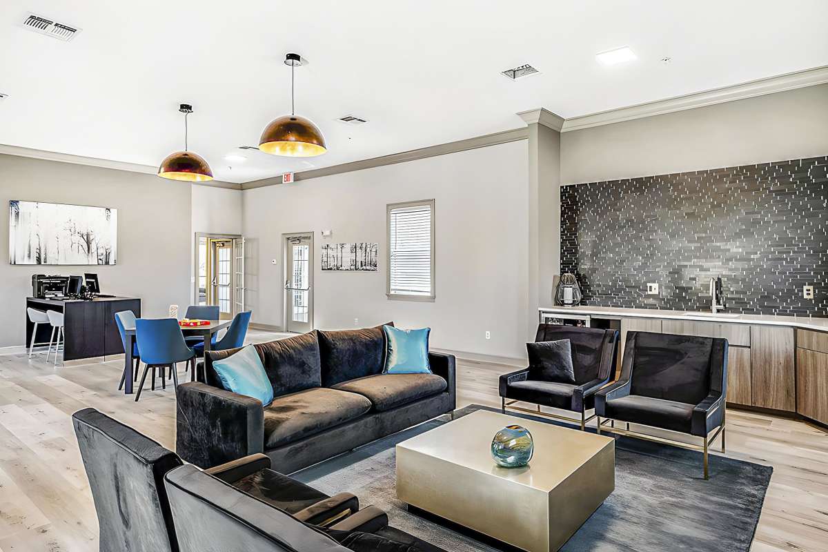 Comfortable living room with sofa at Preserve on 51st, Bradenton, Florida