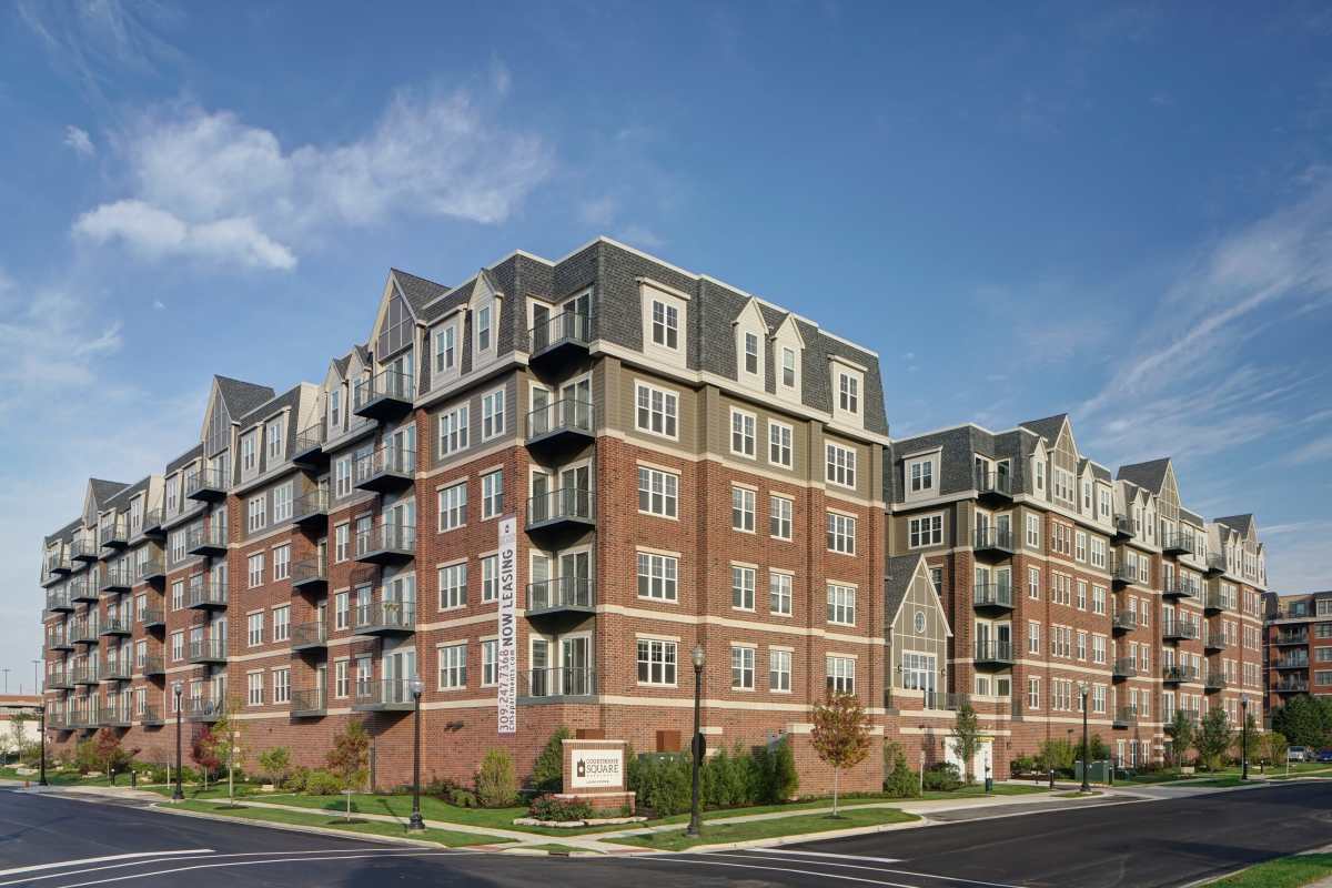 Spacious Bedroom at Courthouse Square Apartments in Wheaton, Illinois