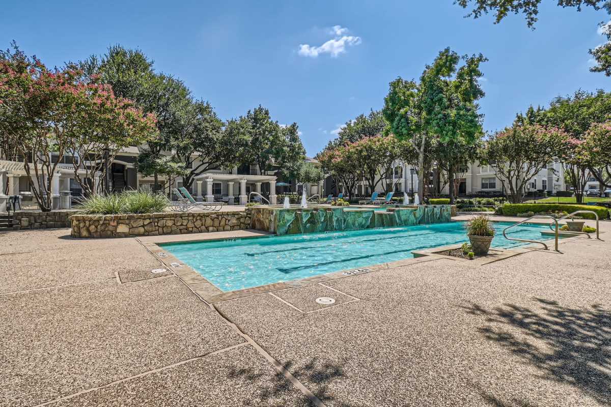 Resort-style swimming pool at Wildwood Creek in Grapevine,Texas