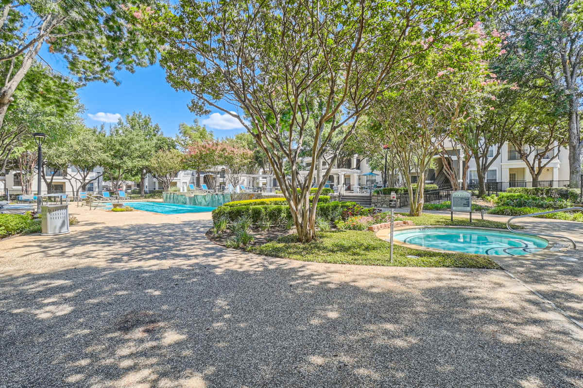Resort-style swimming pool at Wildwood Creek in Grapevine,Texas