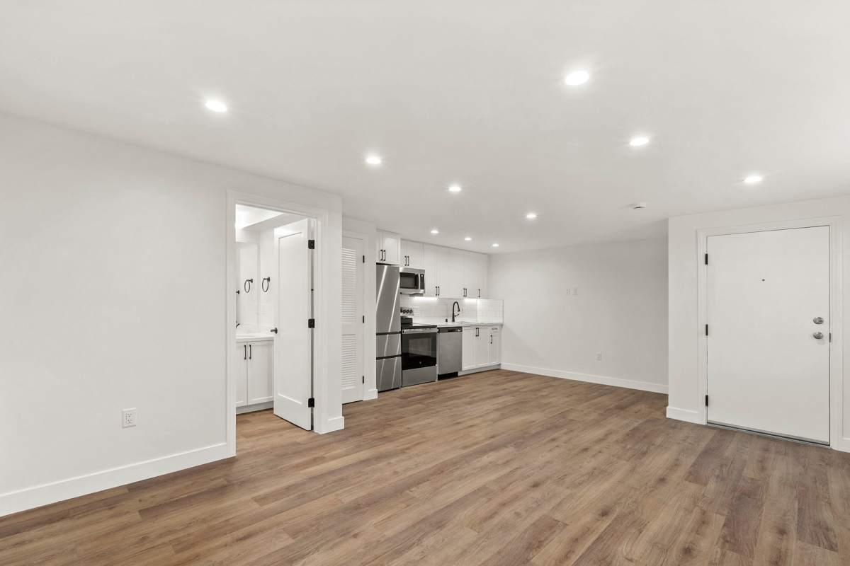 Large area with wood-style flooring at Los Feliz Village in Los Angeles, California