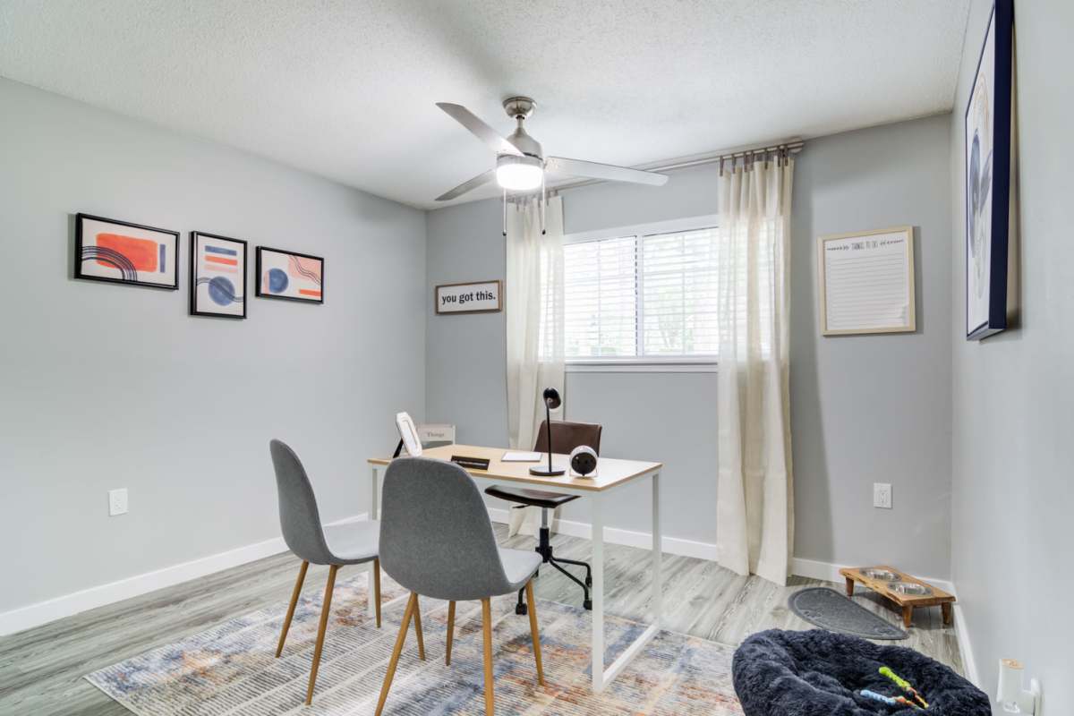 Home office at Kenridge Apartments in Decatur, Georgia