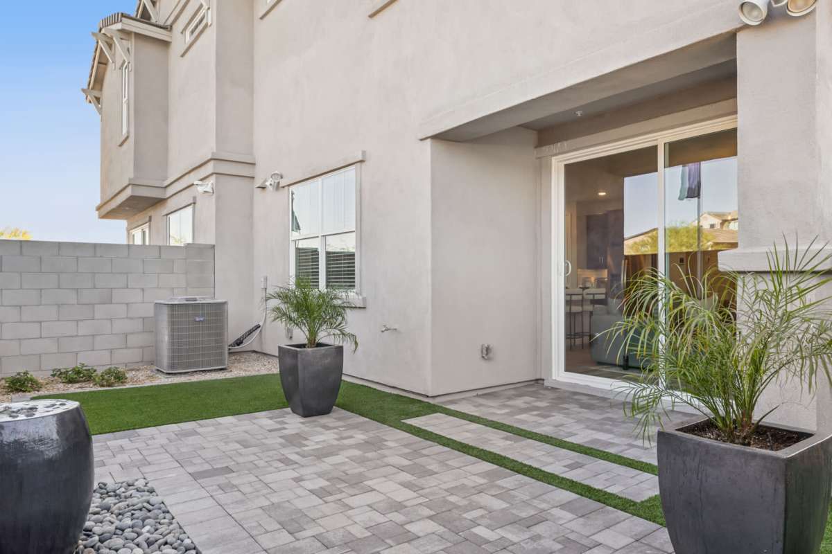 Private patio at BB Living Desert Ridge in Phoenix, Arizona