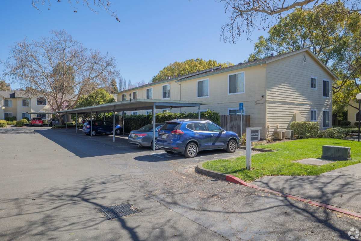 Parking lot at Cadillac Flats in Napa, California