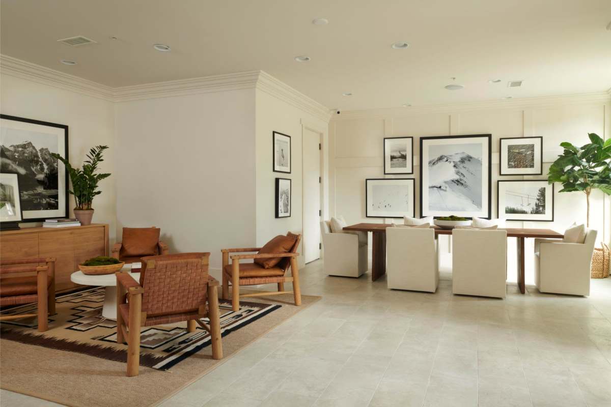Clubhouse with lots of seating space at Sugar Flats in Salt Lake City, Utah