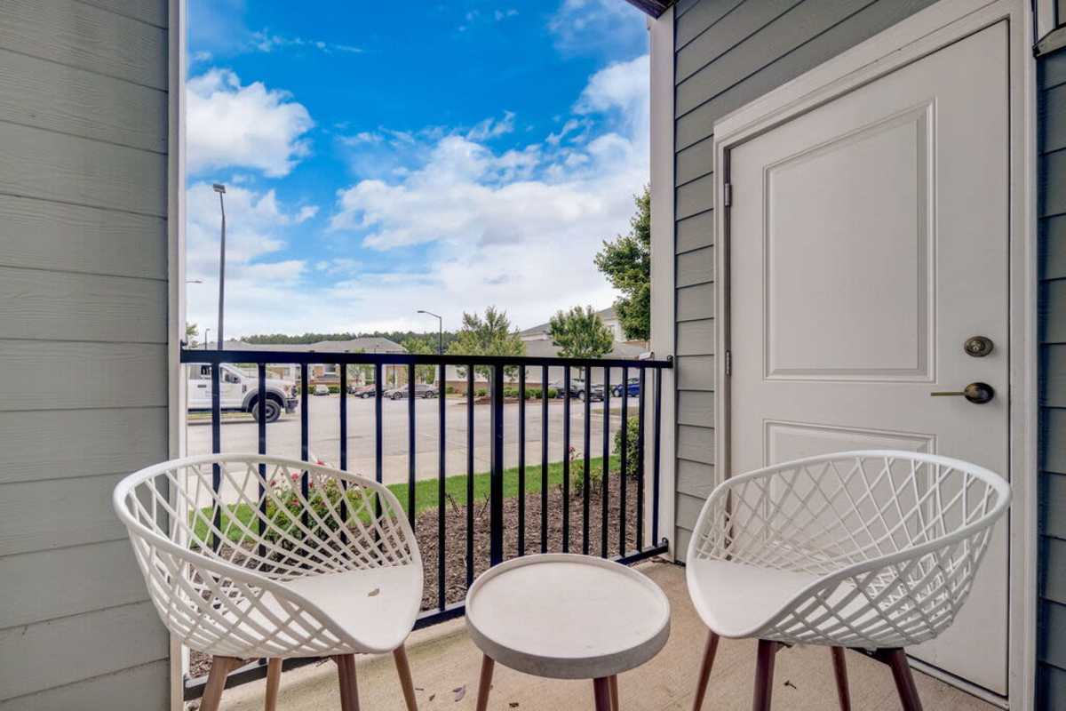 Patio at Century Park Place in Morrisville, North Carolina