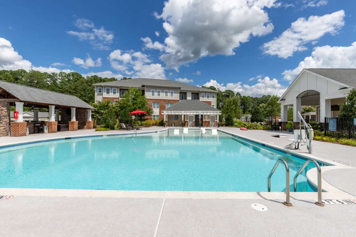 Outdoor swimming pool at Century Park Place in Morrisville, North Carolina