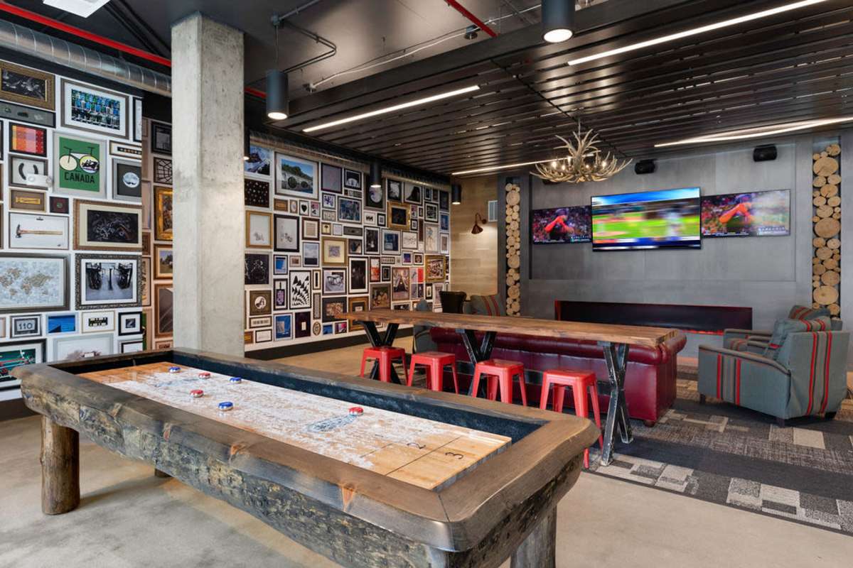 Community play room at Atlas on 17th in Bloomington Indiana