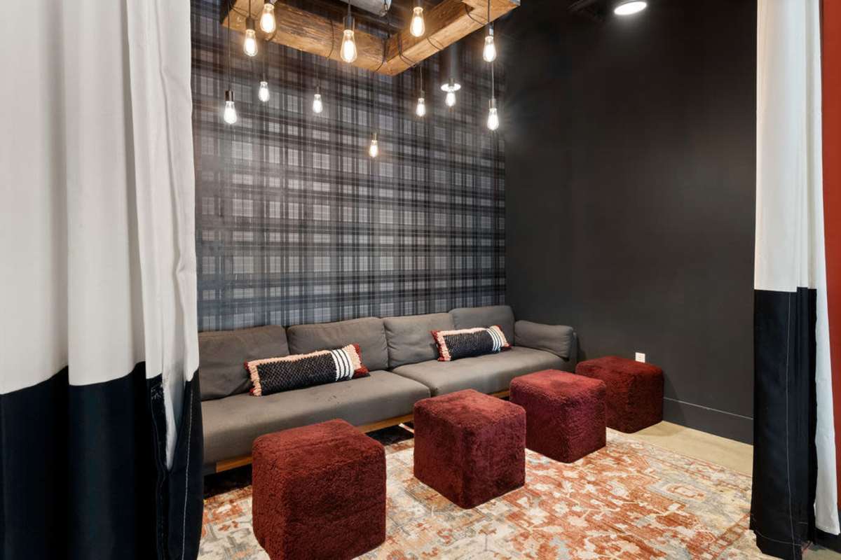 Common seating area at Atlas on 17th in Bloomington Indiana
