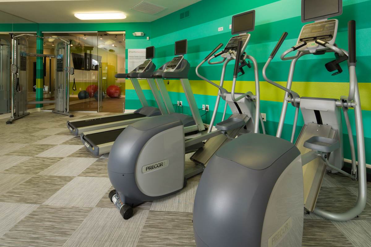 State-of-art fitness center at Lafayette Station in Lafayette, Colorado, 