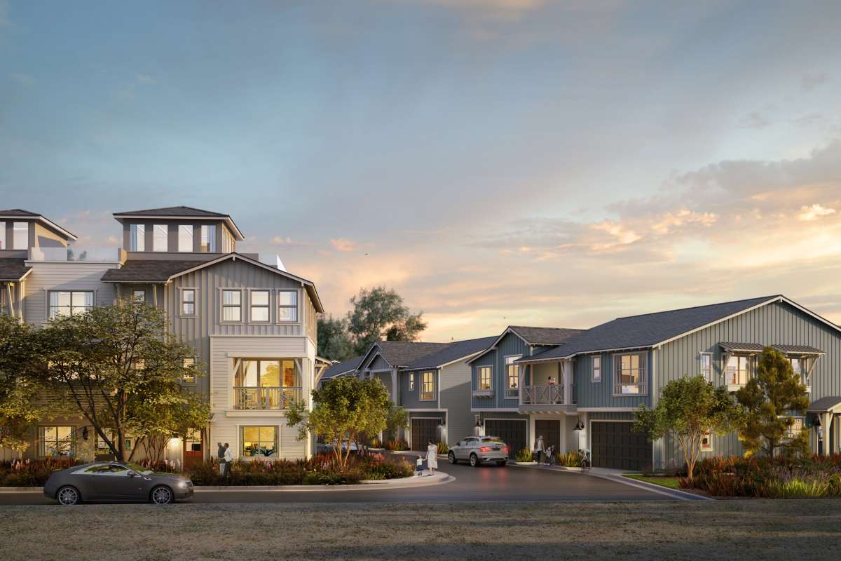Charming community at Tower24 Ponto Beach in Carlsbad, California