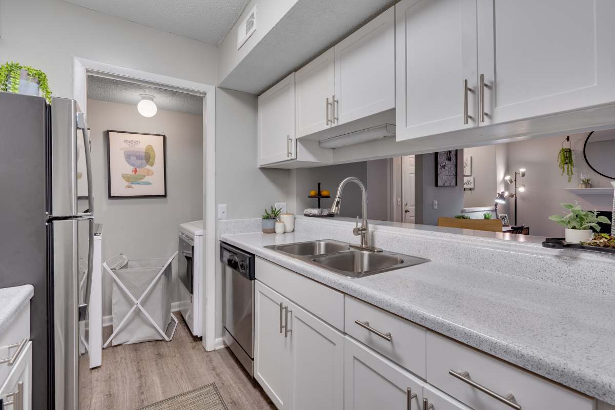 Kitchen at The Retreat at Lake Johnson Apartments, Raleigh, North Carolina