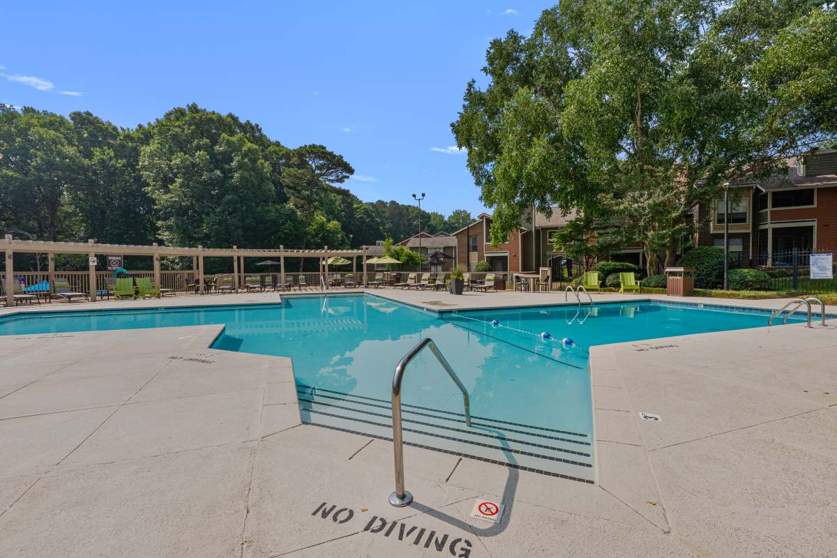 Swimming pool at The Retreat at Lake Johnson Apartments, Raleigh, North Carolina
