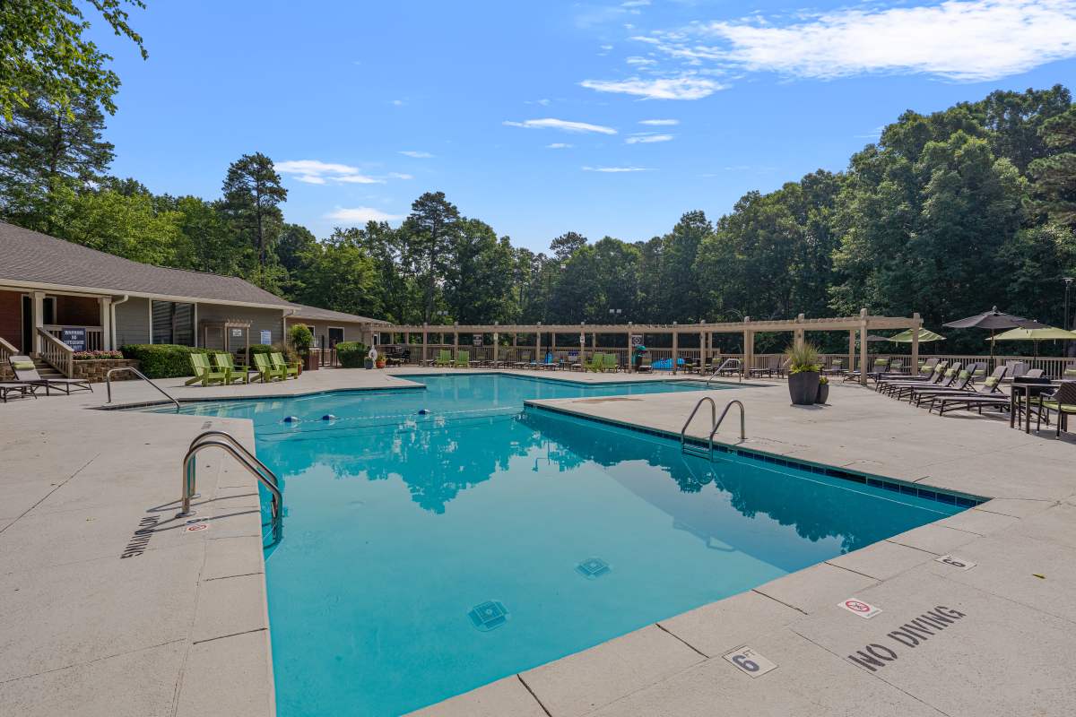 Swimming pool at The Retreat at Lake Johnson Apartments, Raleigh, North Carolina