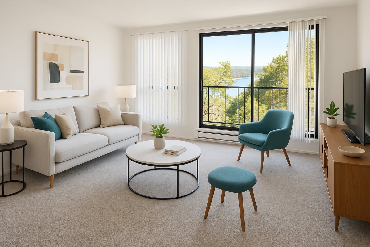 Spacious Bedroom at Lakewood Apartments at Lake Merced in San Francisco, California