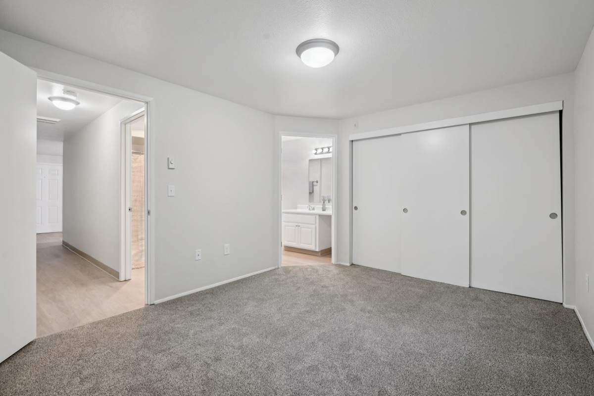 Bedroom and Hallway at Arnada Pointe in Vancouver, Washington