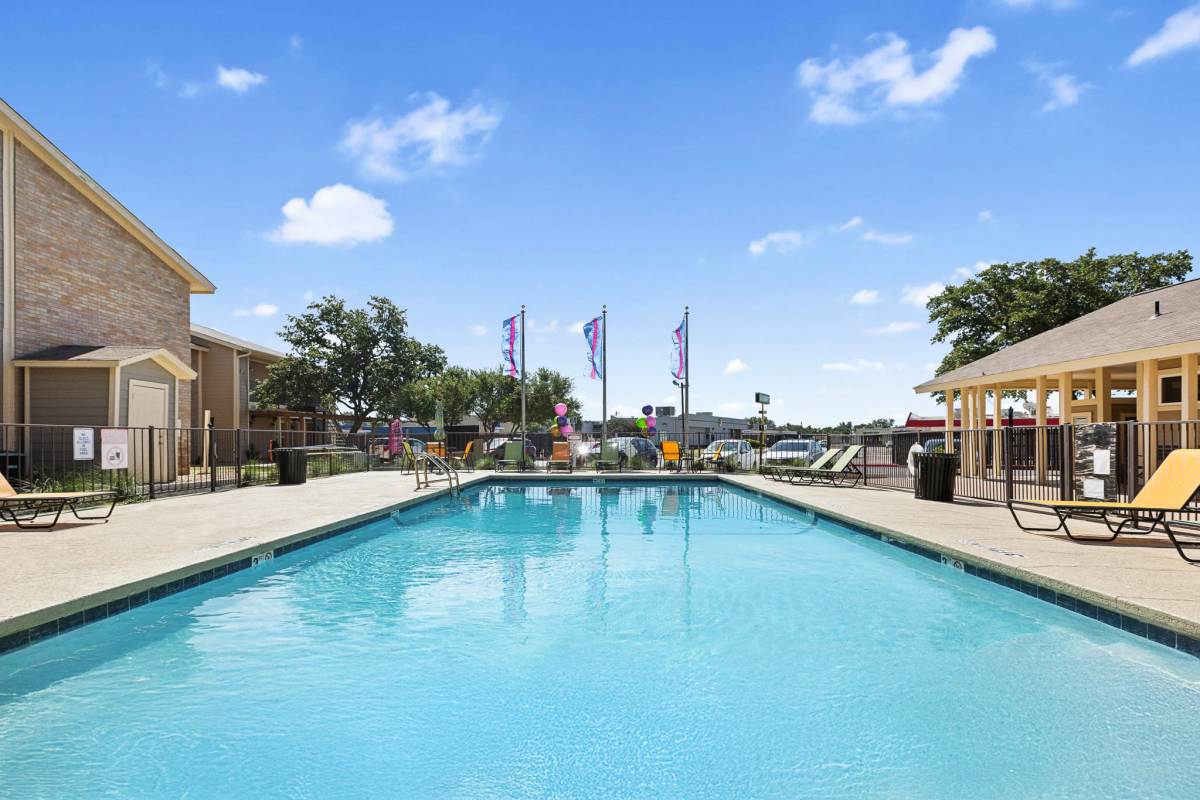 Community swimming pool at Creekside in San Angelo, Texas