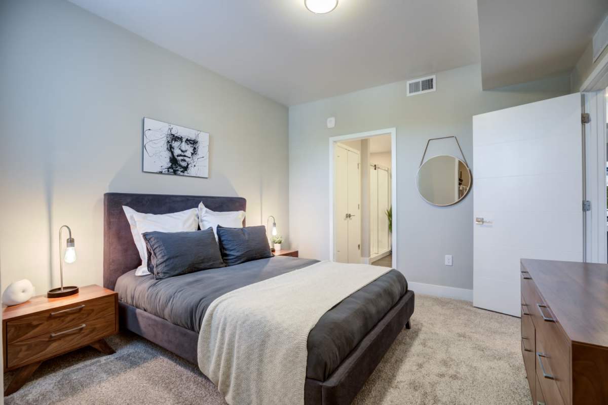 Bedroom at The Wyatt Apartments in Fort Collins, Colorado