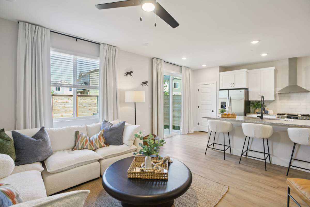 Spacious living room at BB Living Sweetwater Crossing in Bee Cave, Texas