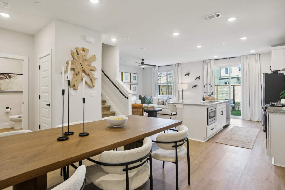 Dining table at BB Living Sweetwater Crossing in Bee Cave, Texas