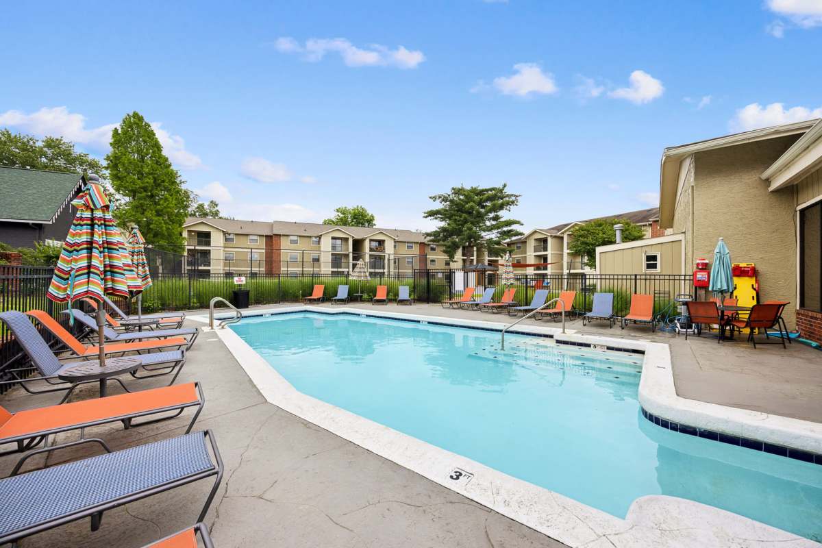Outdoor swimming pool at Cypress Pointe in Louisville, Kentucky
