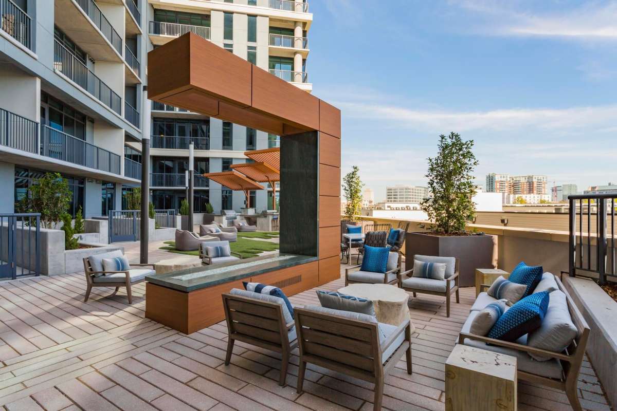 Outside Lounge area at The Morris in Nashville, Tennessee