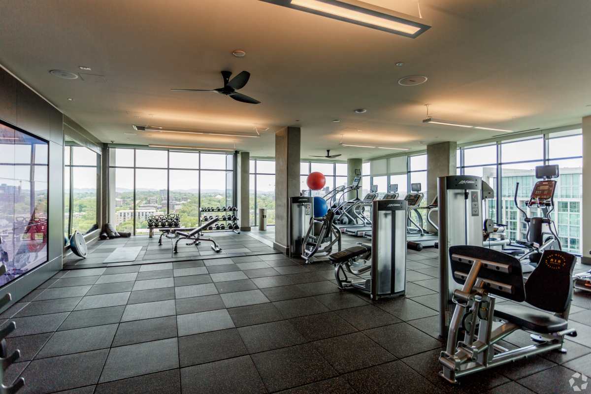 Fitness area at The Morris in Nashville, Tennessee