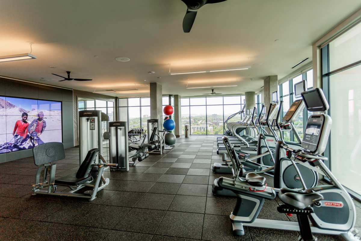 Fitness area at The Morris in Nashville, Tennessee