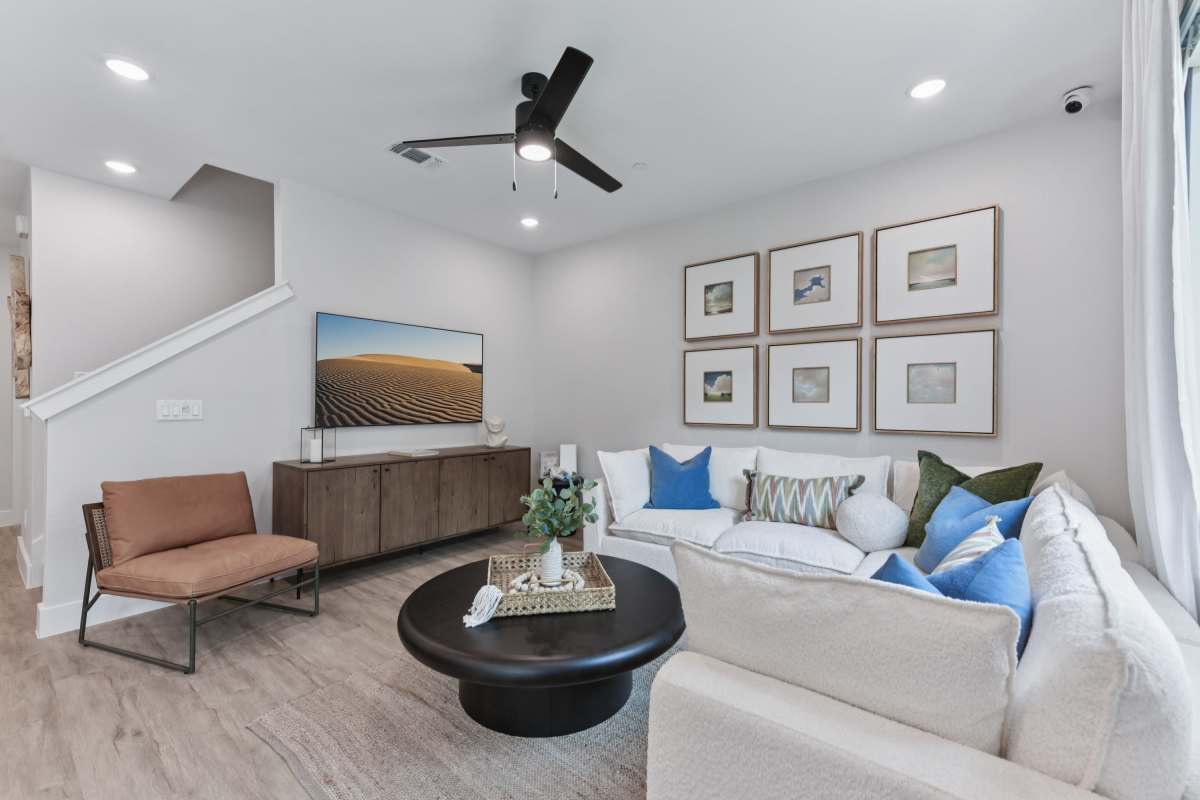 Spacious Living room at BB Living Easton Park in Austin, Texas