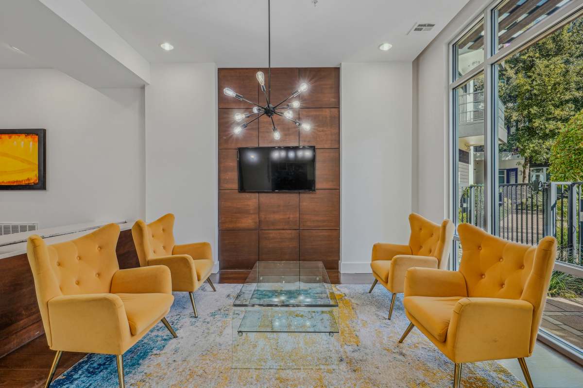 Lounge area at Century Medical District in Dallas, Texas