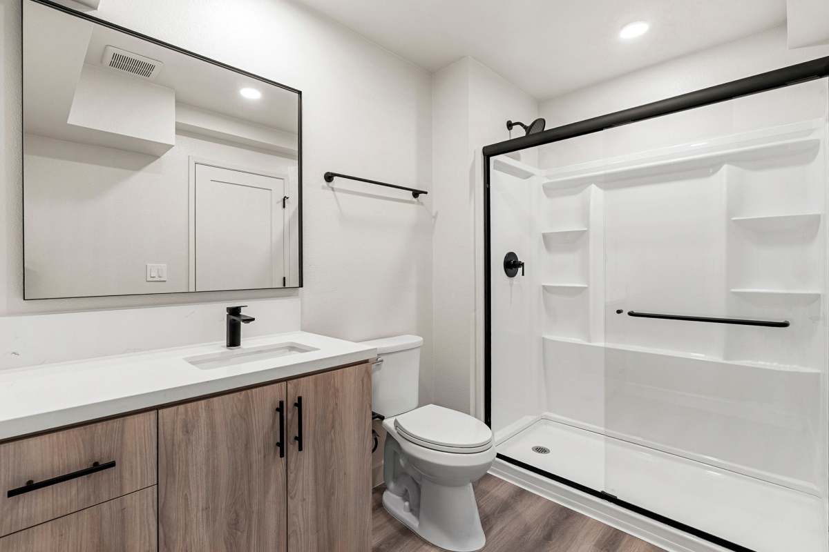 Bathroom at Westside Terrace, Los Angeles, California