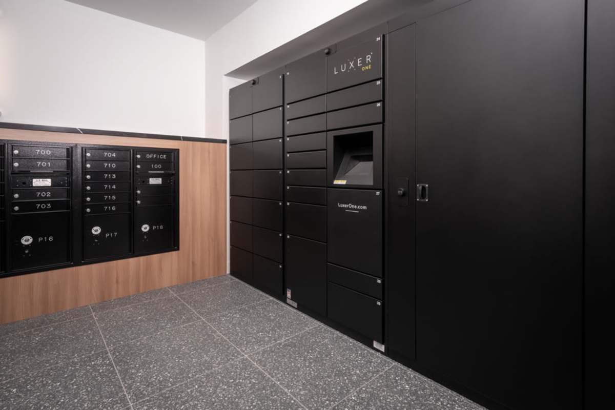 Package locker at Vivien in Los Angeles, California